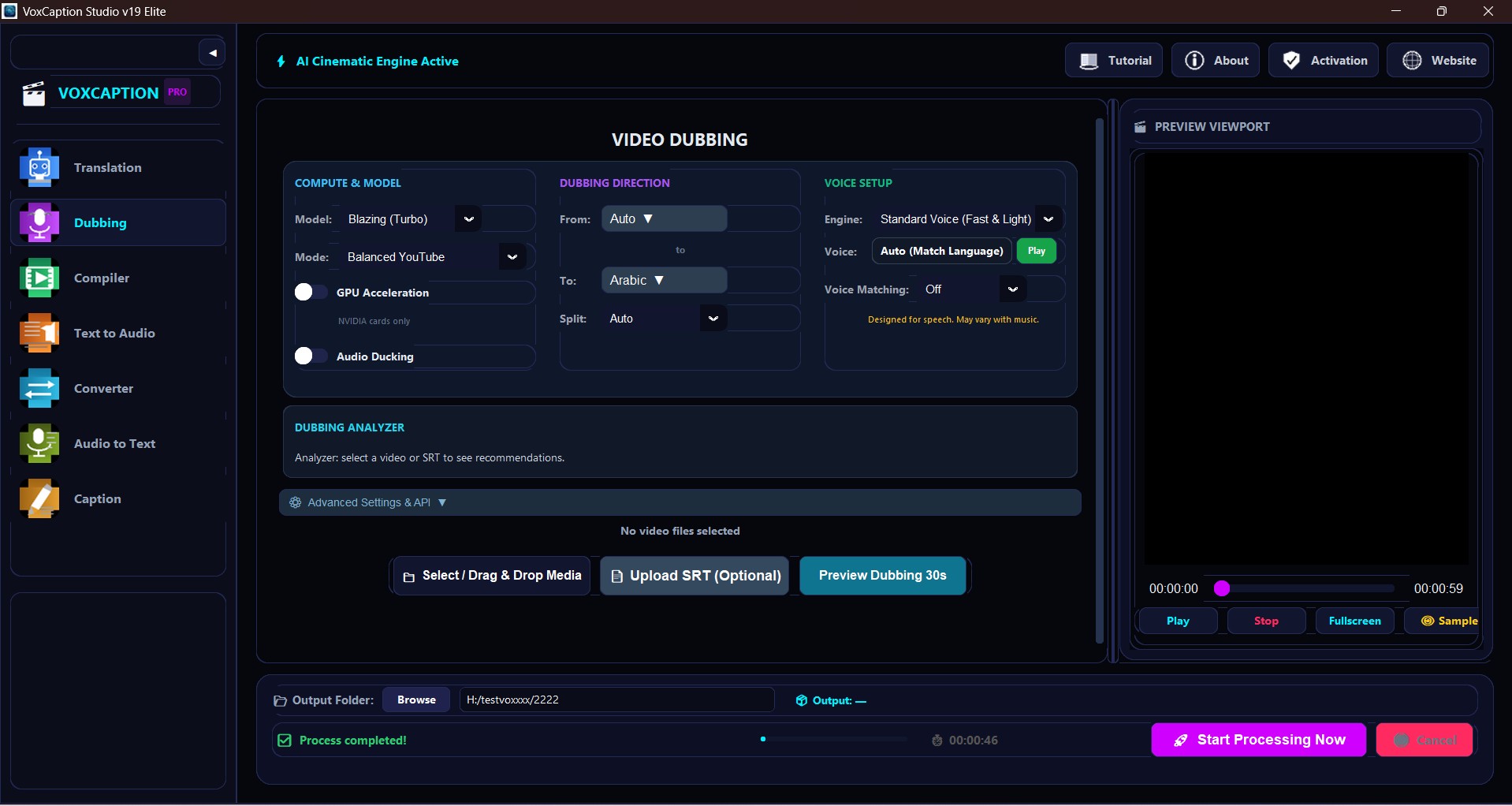Dubbing a video with AI voices