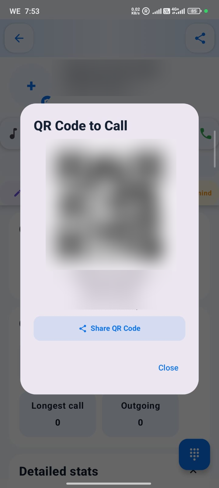 PHONEINT QR code to call